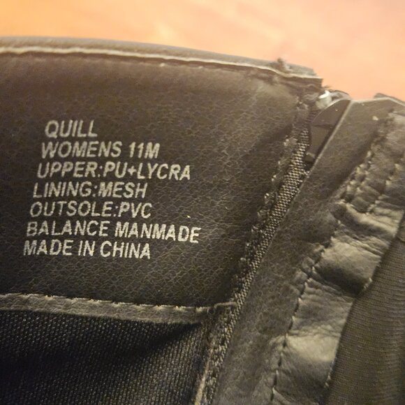 Quill Whimsigoth black boots great condition lug soles zip 11 - Picture 5 of 13